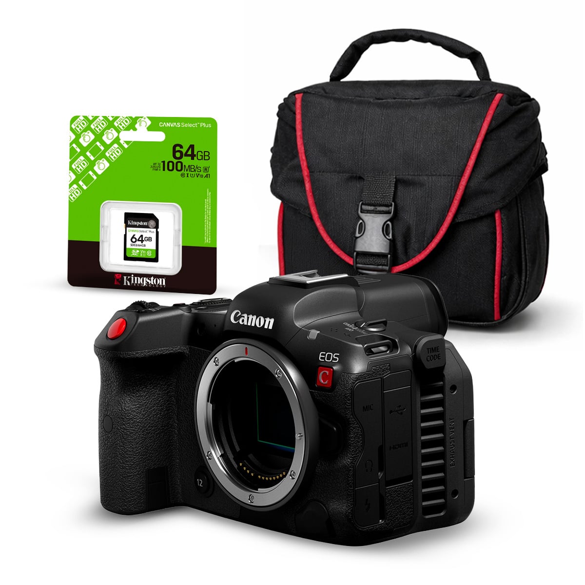 CÁMARA CANON EOS R5 8K 7680 X 4320 C CUERPO SOLO + KIT BÁSICO ACCESORIOS - 1