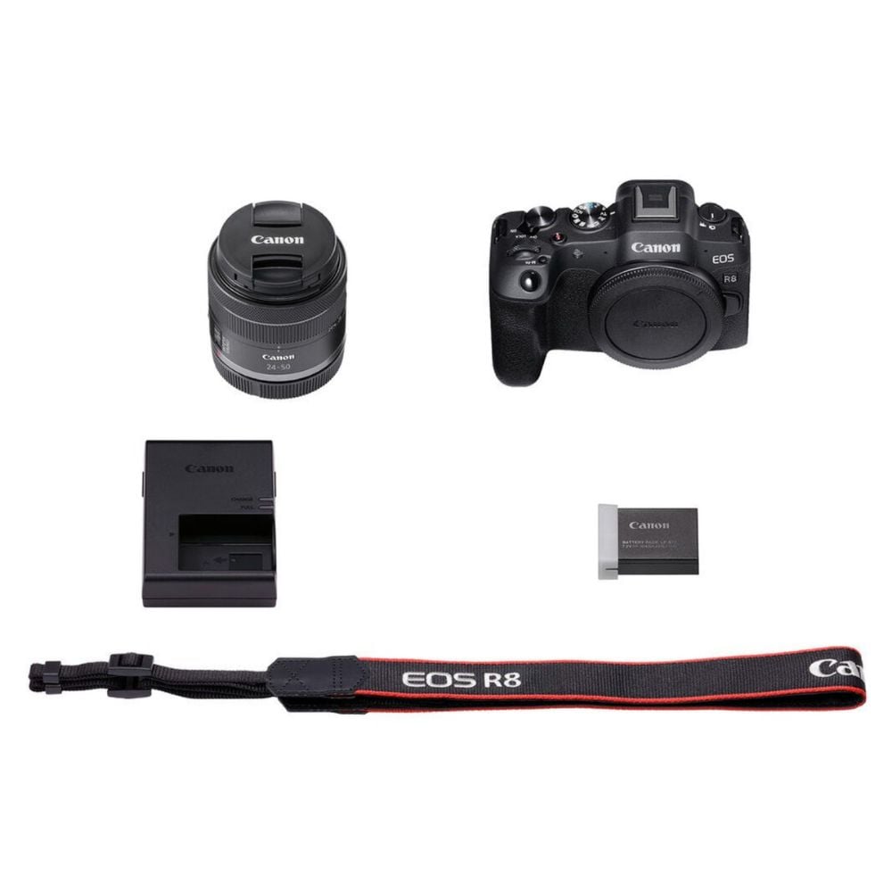 CÁMARA CANON EOS R8 + LENTE RF 24-50MM F45-63 IS STM + KIT DELUXE - 5