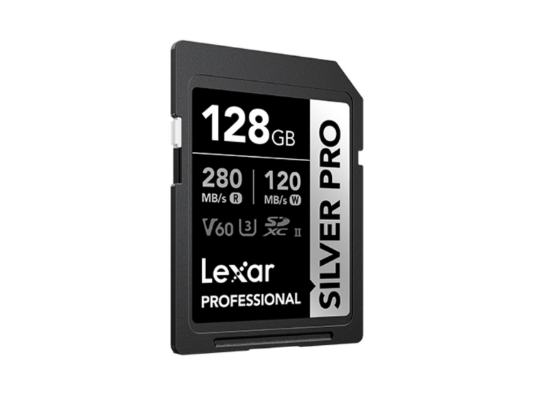 MEMORIA SDXC UHS-II LEXAR PROFESSIONAL SILVER PRO 128GB - W:120MB/S -R:280MB/S - 2