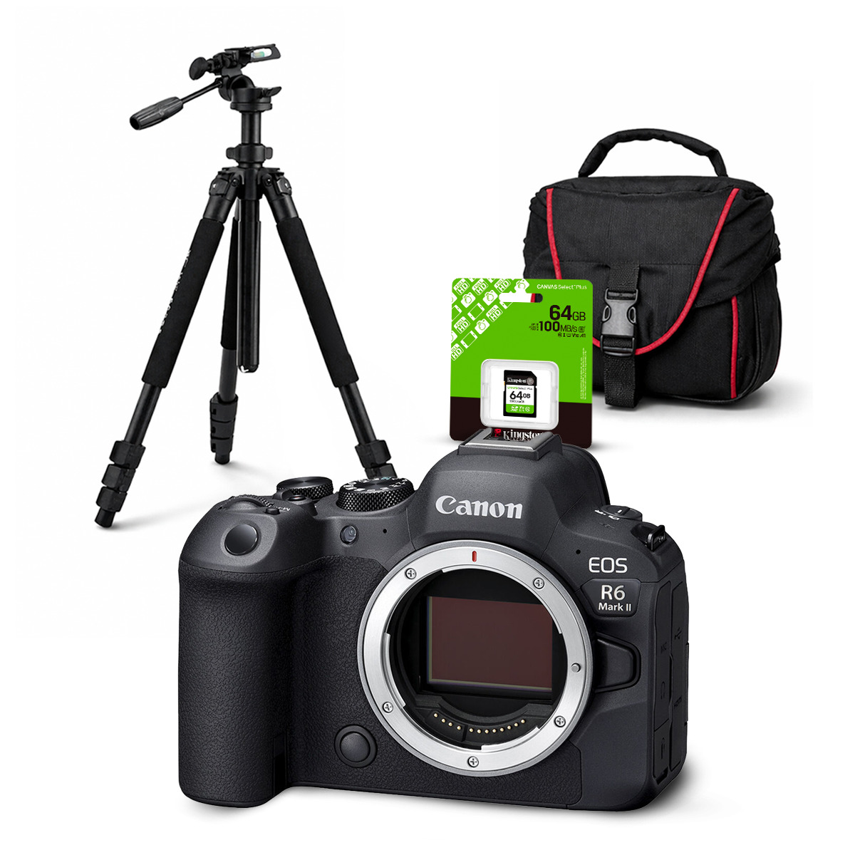 CÁMARA CANON EOS R6 MARK II CUERPO SOLO + KIT DELUXE - 1