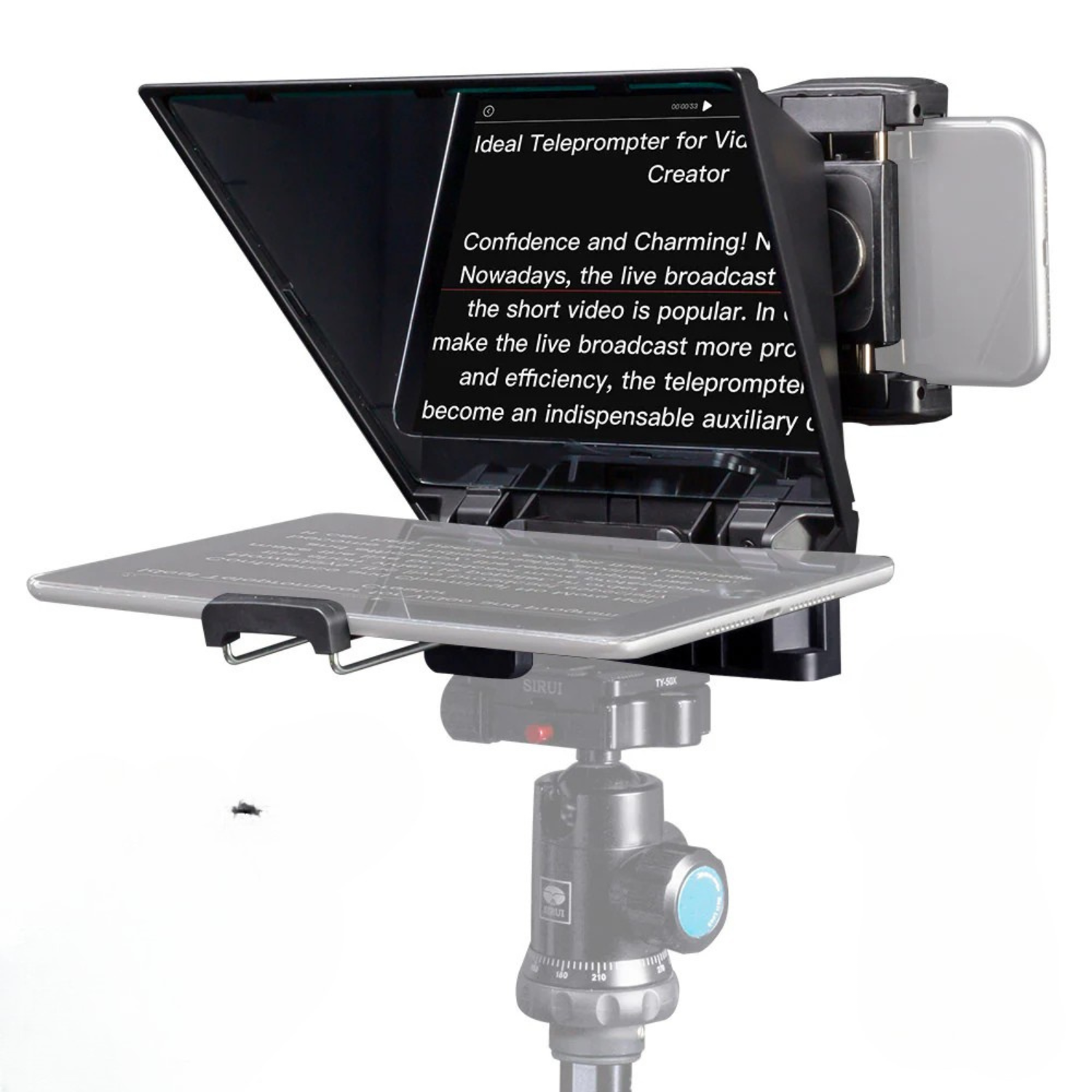 TELEPROMPTER PORTÁTIL TP2A PARA CÁMARAS DSLR Y CELULARES - 1
