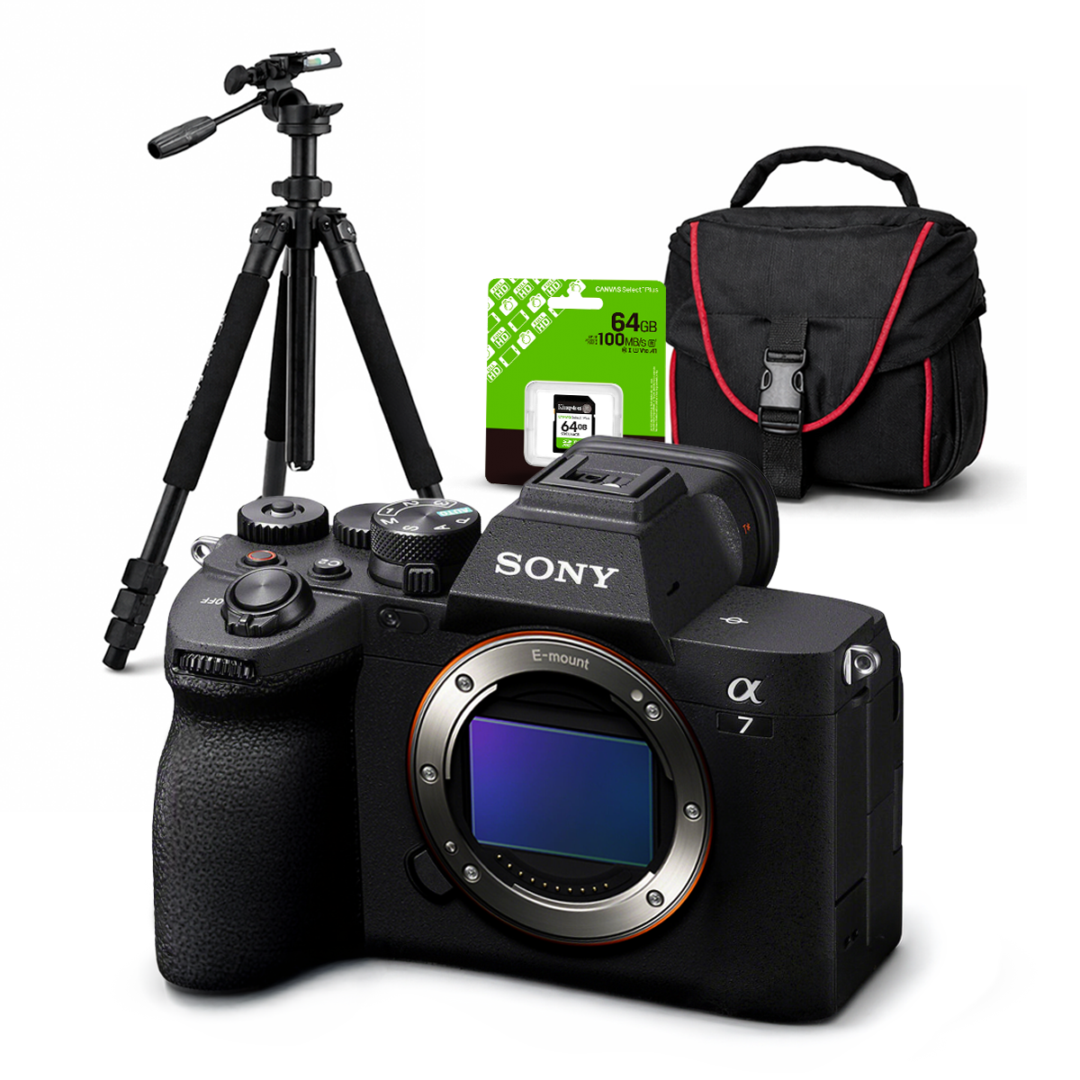 CÁMARA SONY ALPHA A7 IV FULL FRAME MIRRORLESS CUERPO SOLO + KIT DELUXE - 1