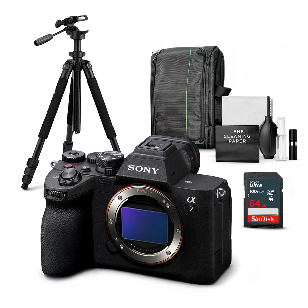 CÁMARA SONY ALPHA A7 IV FULL FRAME MIRRORLESS CUERPO SOLO + KIT ULTIMATE - 1
