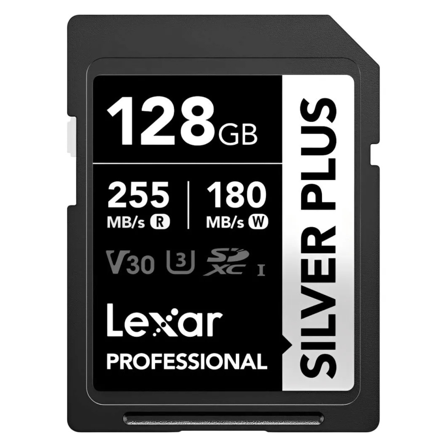 Memoria SDXC U3 V30 Lexar Professional 128GB - W:180MB/s -R:255MB/s SILVER PLUS - 1