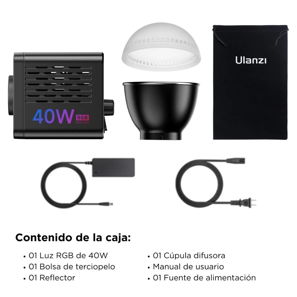 LUZ LED ULANZI RGB L024 DE 40W - 6