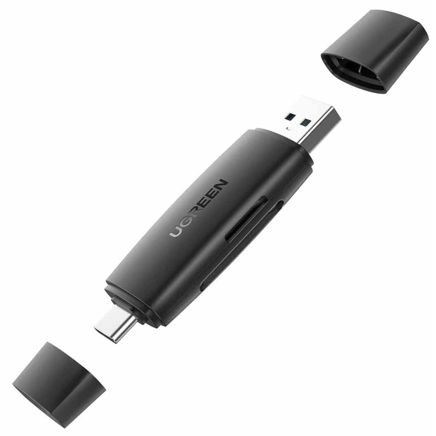 LECTOR DE TARJETAS UGREEN SD/TF 2 EN 1 USB-C Y USB B 3.0 - 1