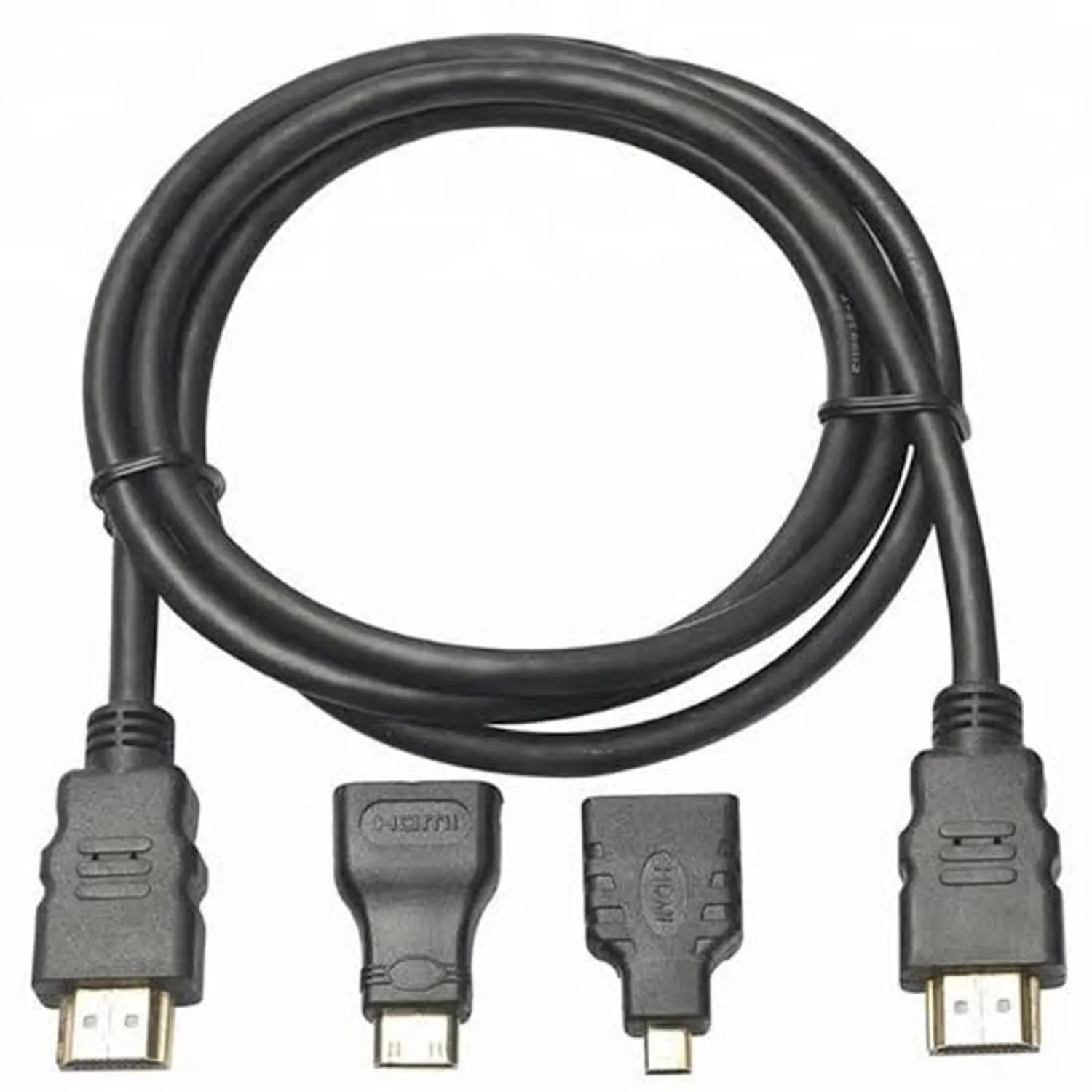 CABLE HDMI 3 EN 1 (CON ADAPTADOR MICRO HDMI Y MINI HDMI) - 1