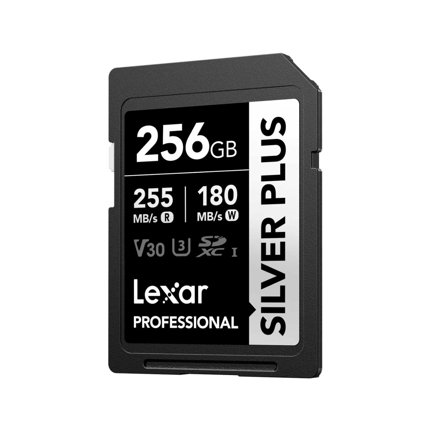 MEMORIA SDXC U3 V30 LEXAR PROFESSIONAL 256GB - W:180MB/S -R:255MB/S SILVER PLUS - 1