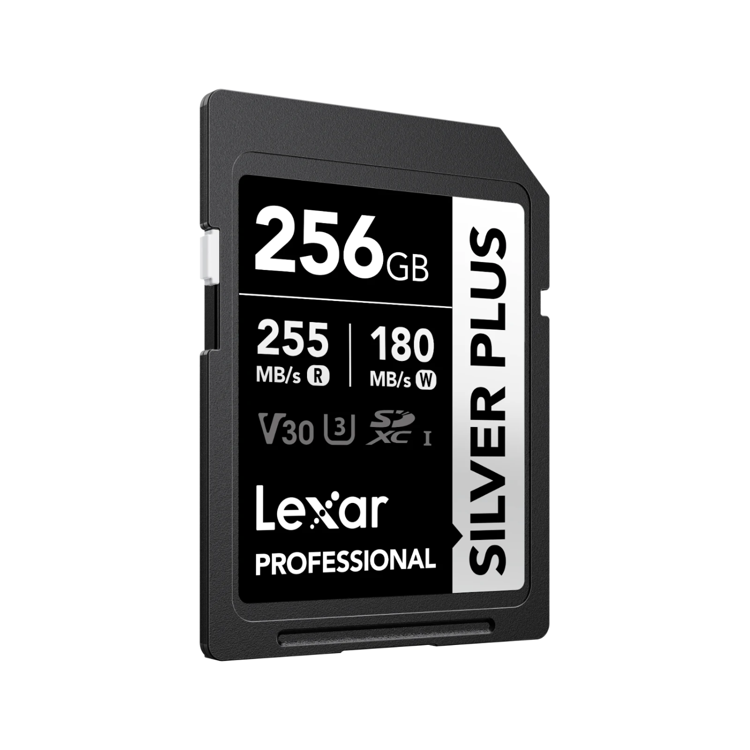 MEMORIA SDXC U3 V30 LEXAR PROFESSIONAL 256GB - W:180MB/S -R:255MB/S SILVER PLUS - 2
