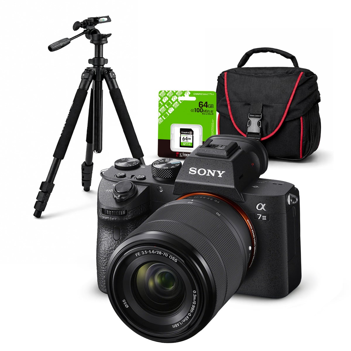 CÁMARA SONY ALPHA 7 III MIRRORLESS + LENTE 28-70MM II + KIT DELUXE - 1