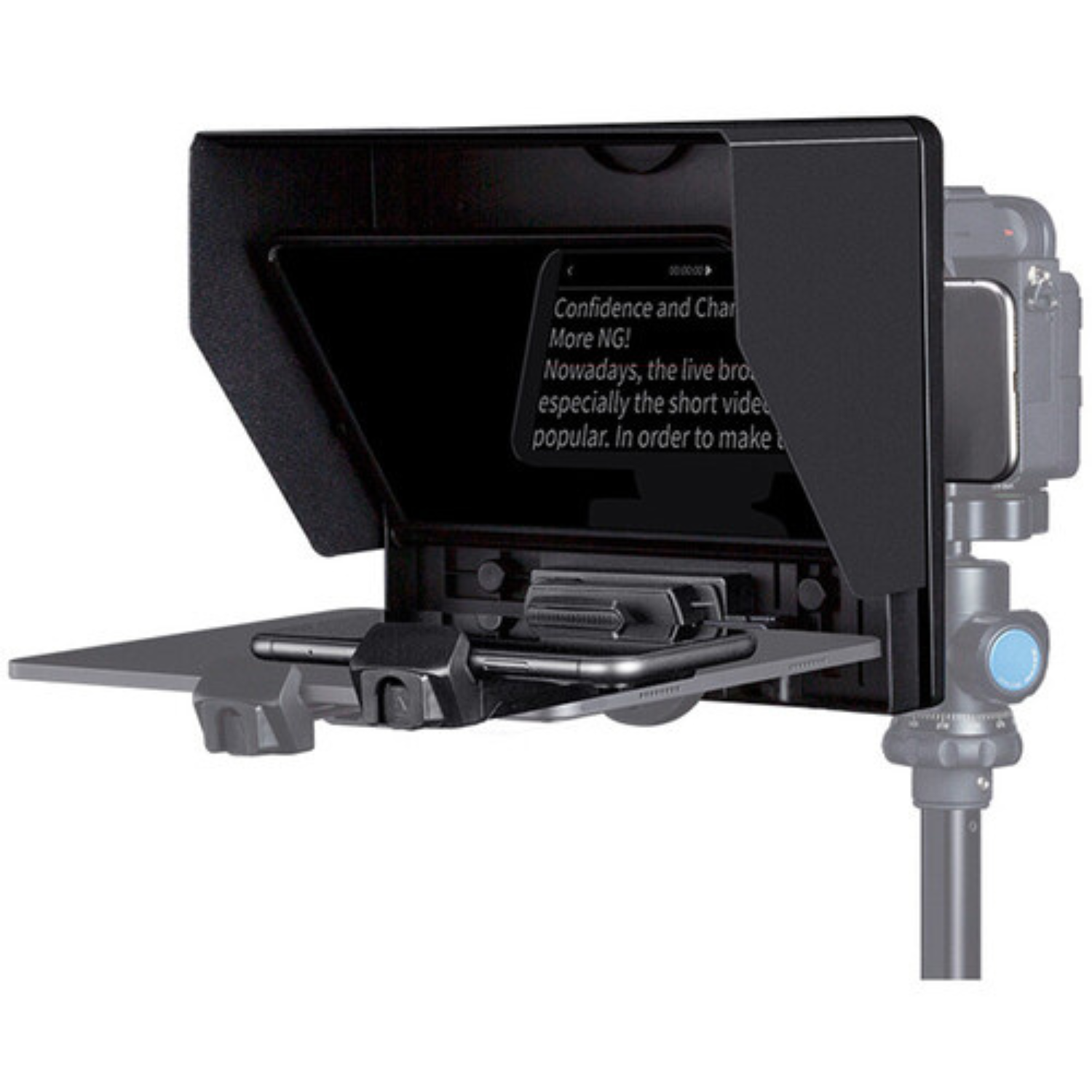 TELEPROMPTER PORTÁTIL TP10 PARA CÁMARAS DSLR Y CELULARES - 1