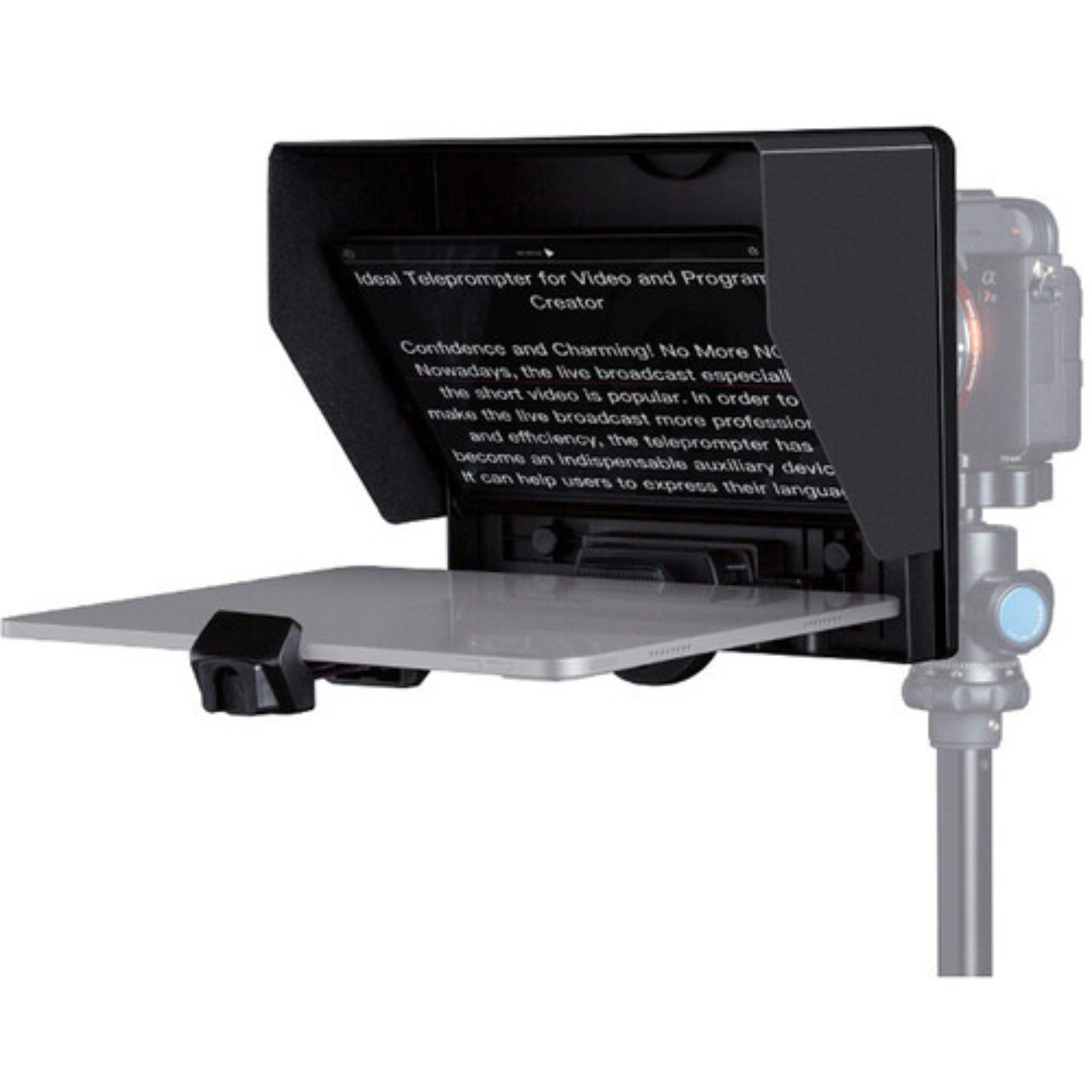 TELEPROMPTER PORTÁTIL TP10 PARA CÁMARAS DSLR Y CELULARES - 3