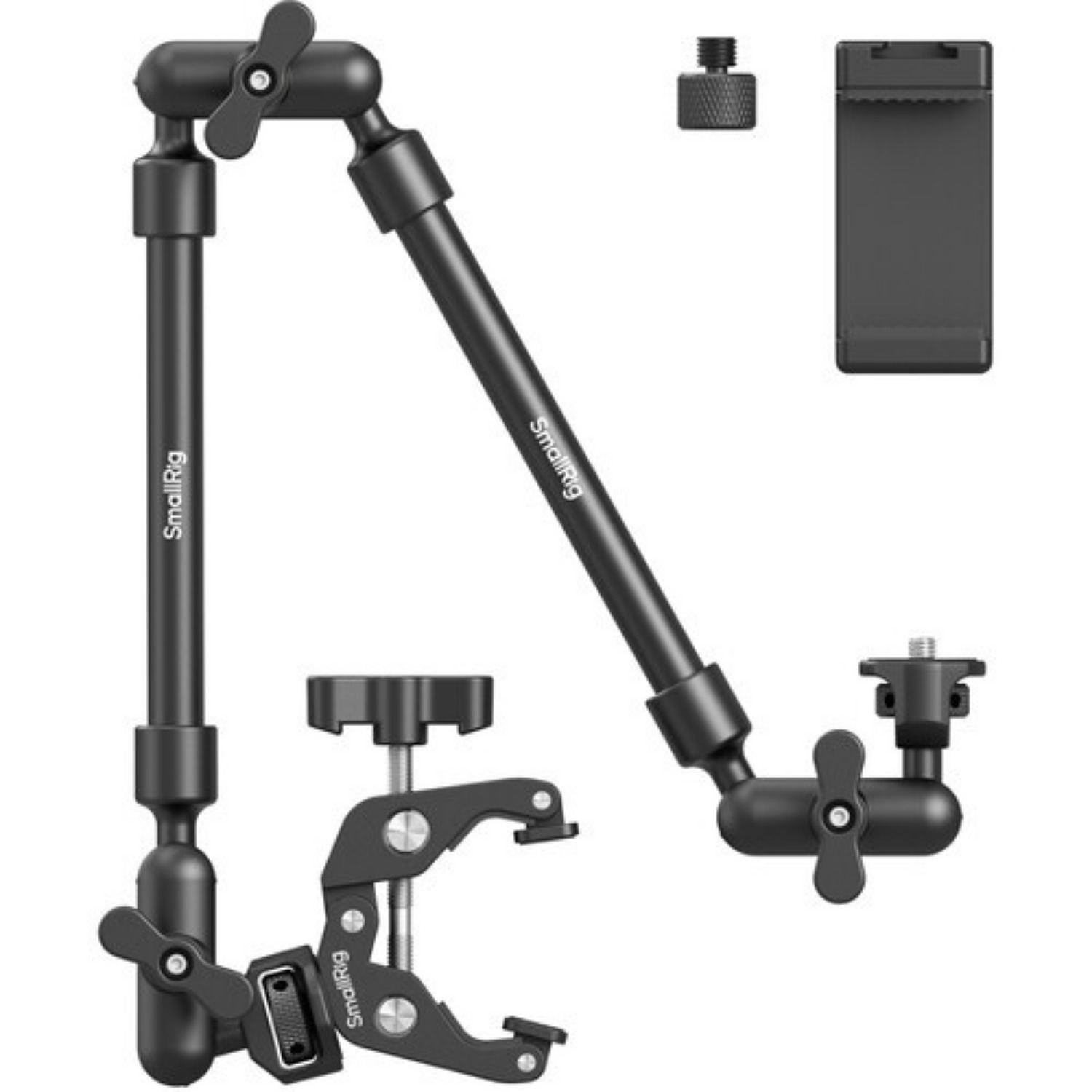 BRAZO ARTICULADO DE ESCRITORIO SMALLRIG CON ABRAZADERA TIPO CANGREJO PARA CÁMARA, CELULAR Y MICRÓFONO - 2