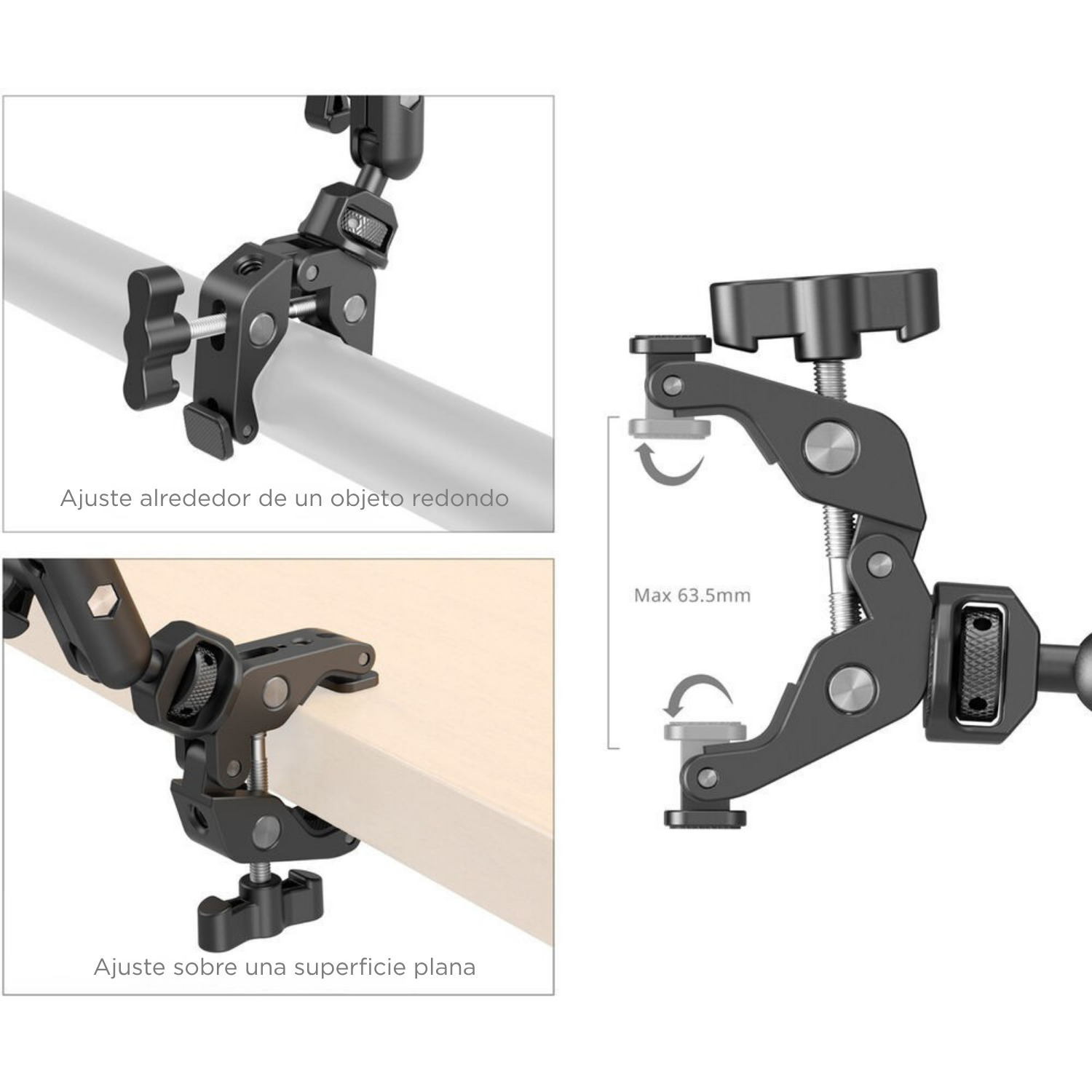 BRAZO ARTICULADO DE ESCRITORIO SMALLRIG CON ABRAZADERA TIPO CANGREJO PARA CÁMARA, CELULAR Y MICRÓFONO - 5