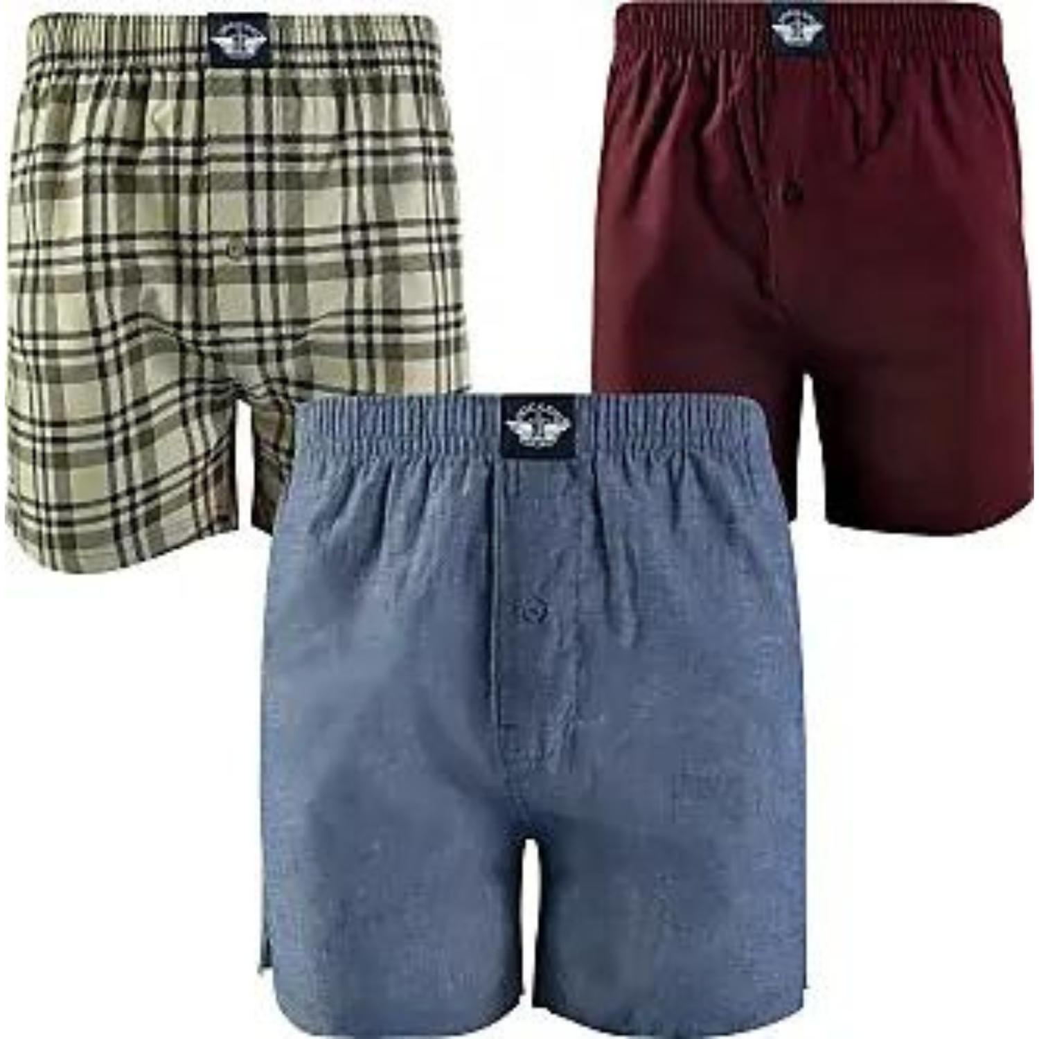 PACK X 3 BÓXER WOVEN 100 ALGODÓN DOCKERS - MULTICOLOR - 1