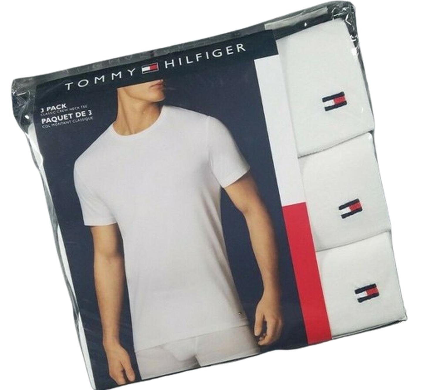 PACKX3 POLOS INTERIORES SLIM FIT TOMMY HILFIGER CUELLO REDONDO PARA HOMBRE - BLANCO - 2