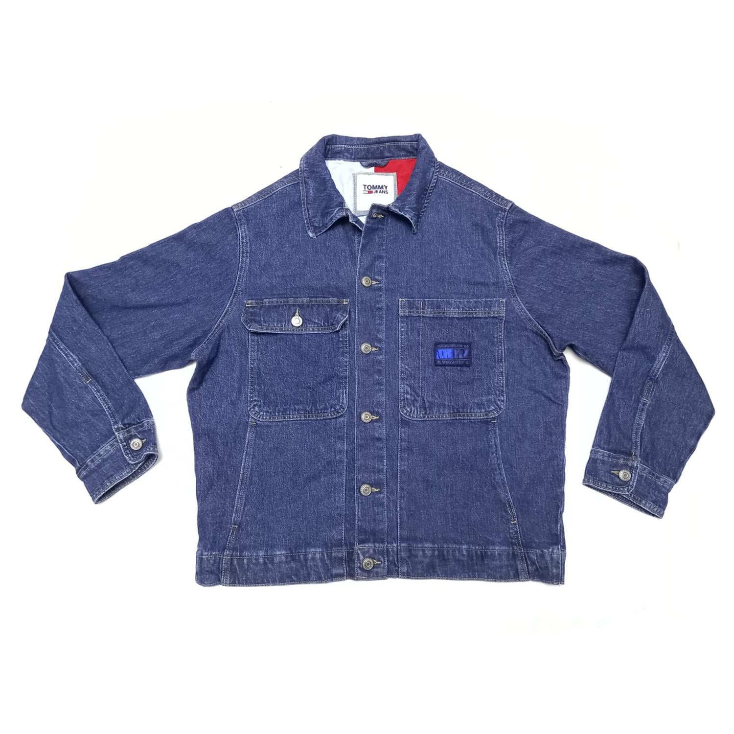 CASACA JEAN TRUCKER TOMMY HILFIGER HOMBRE - AZUL - 1