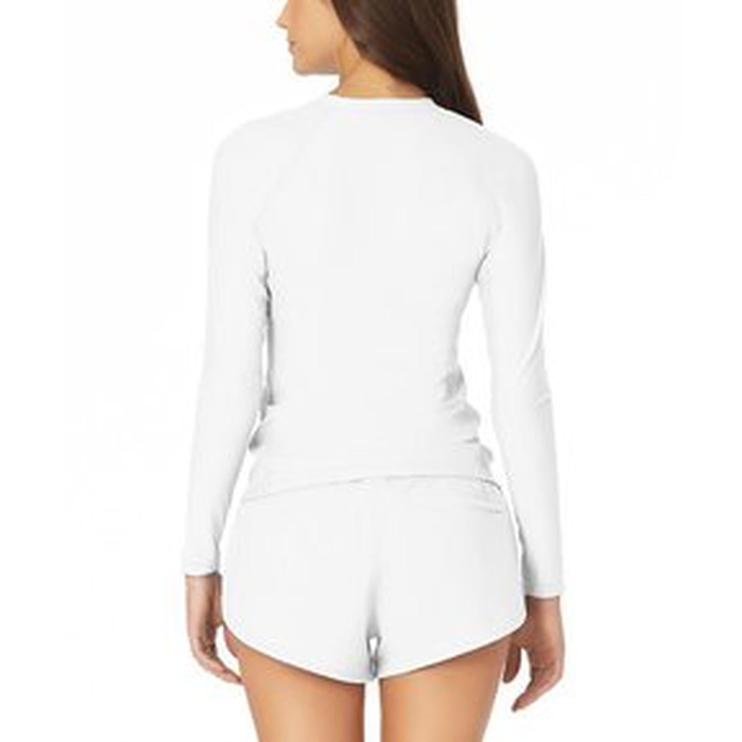 LICRA RASHGUARD DE MANGA LARGA PARA MUJER HURLEY - BLANCO - 2