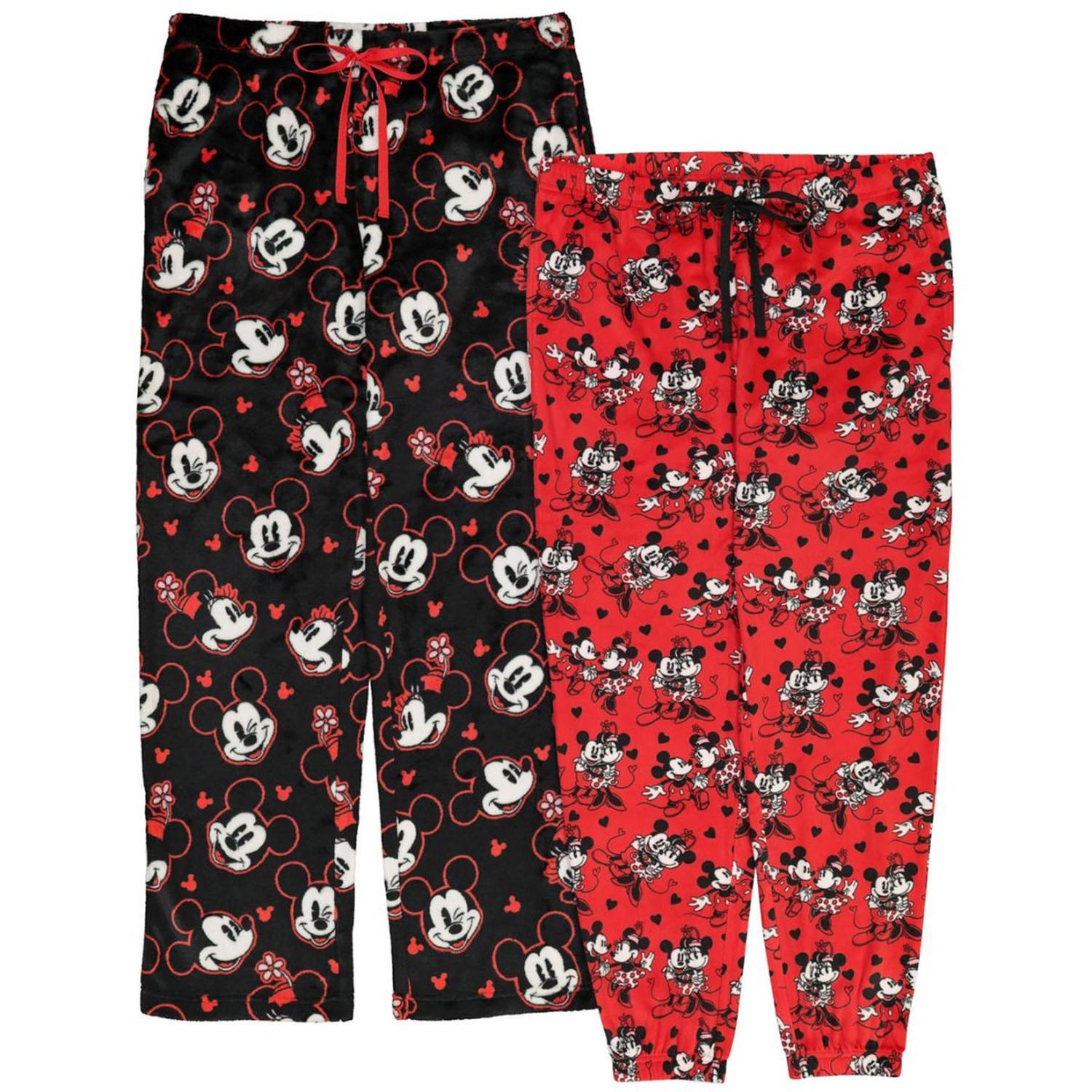 PACKX2 PANTALONES DE DORMIR SUAVES MUJER DISNEY MICKEY MOUSE - 1