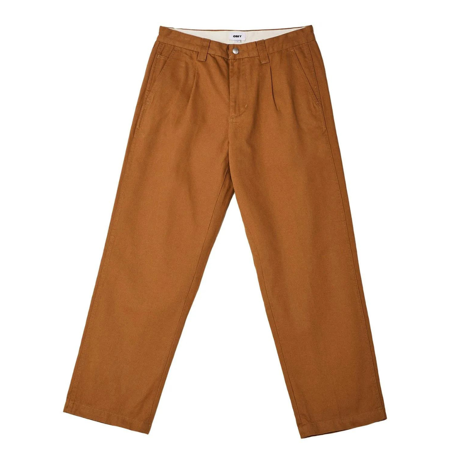 PANTALÓN URBANO ALGODÓN HOMBRE OBEY MARRÓN CATECHU WOOD CHINO - 3