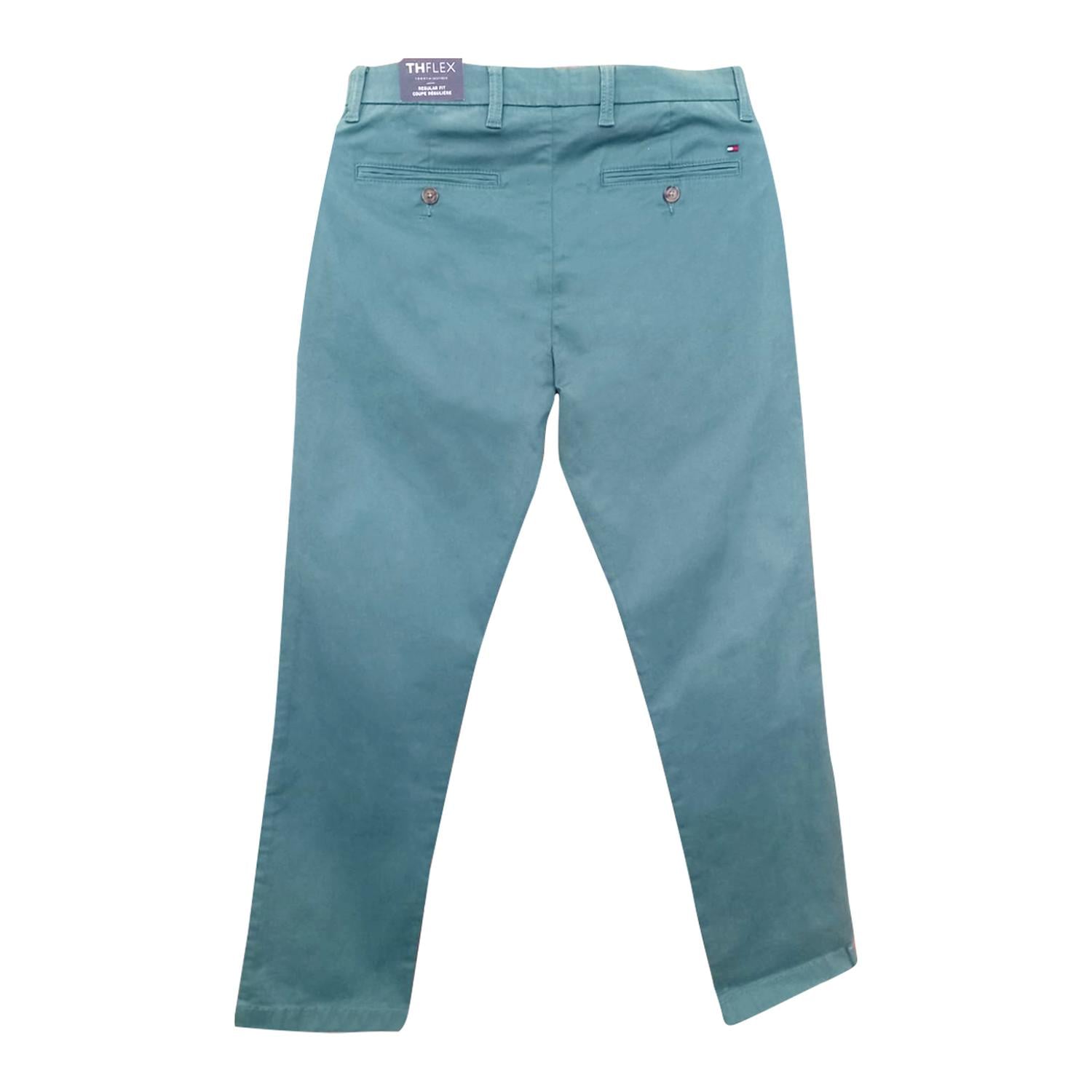 PANTALON TOMMY HILFIGER TH FLEX REGULAR FIT PARA HOMBRE - VERDE - 6