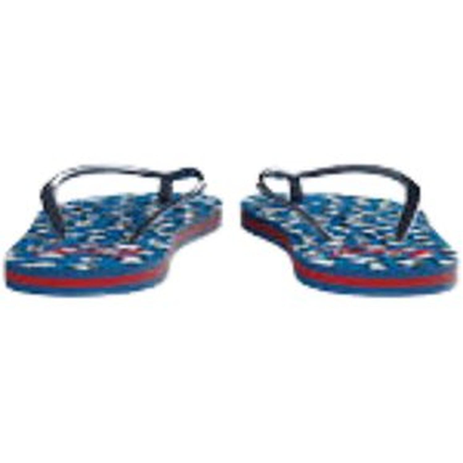 SANDALIAS TOMMY HILFIGER SLIDE PARA NIÑAS ANIMAL PRINT - AZUL - 2