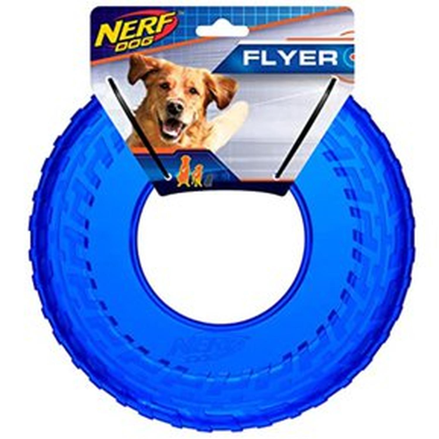 FRISBEE O FLYER GOMA PERROS FLYER NERF AZUL - 1