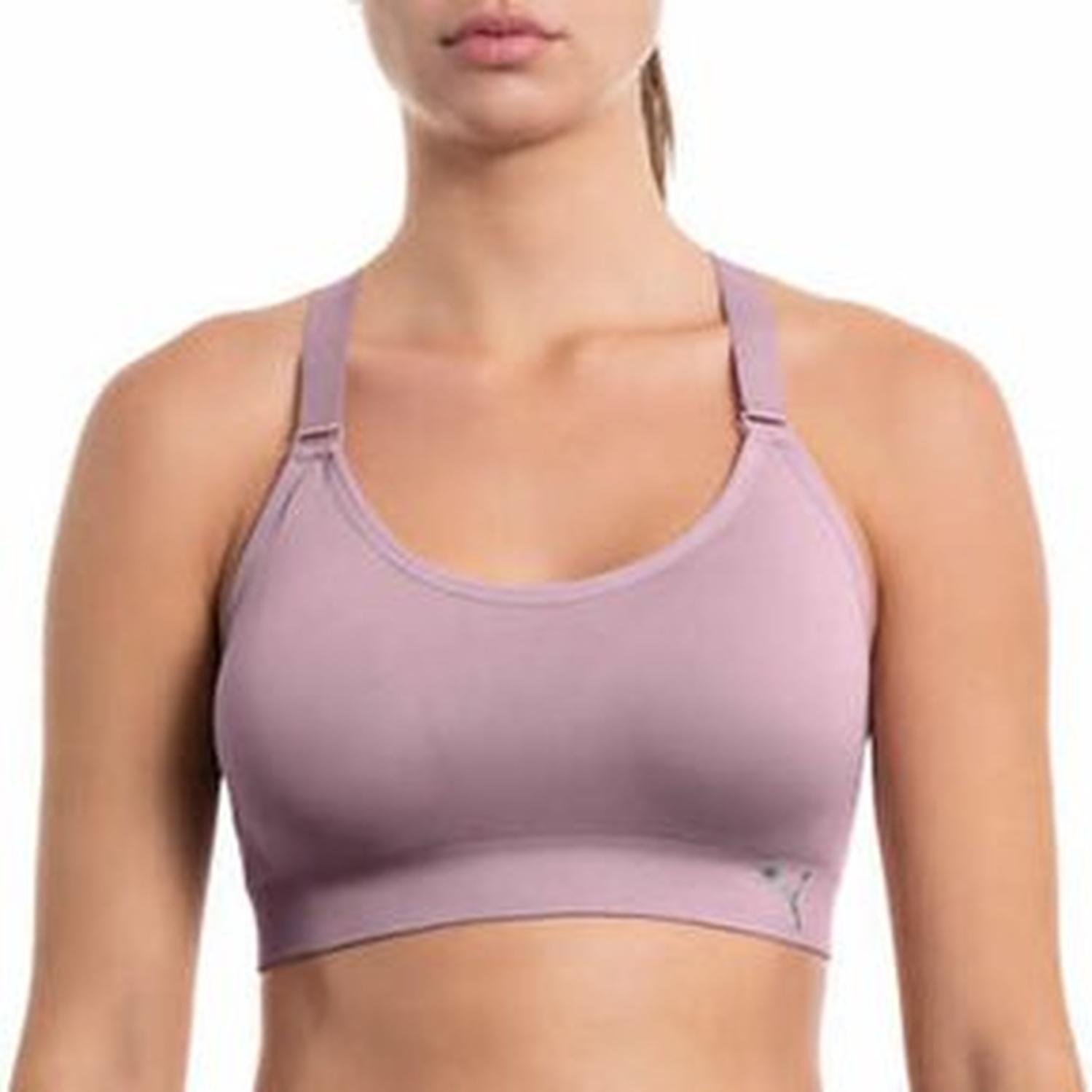 SUJETADOR DEPORTIVO O TOP PUMA PARA MUJER PACKX3 NEGRO-PLOMO-ROSA - 6
