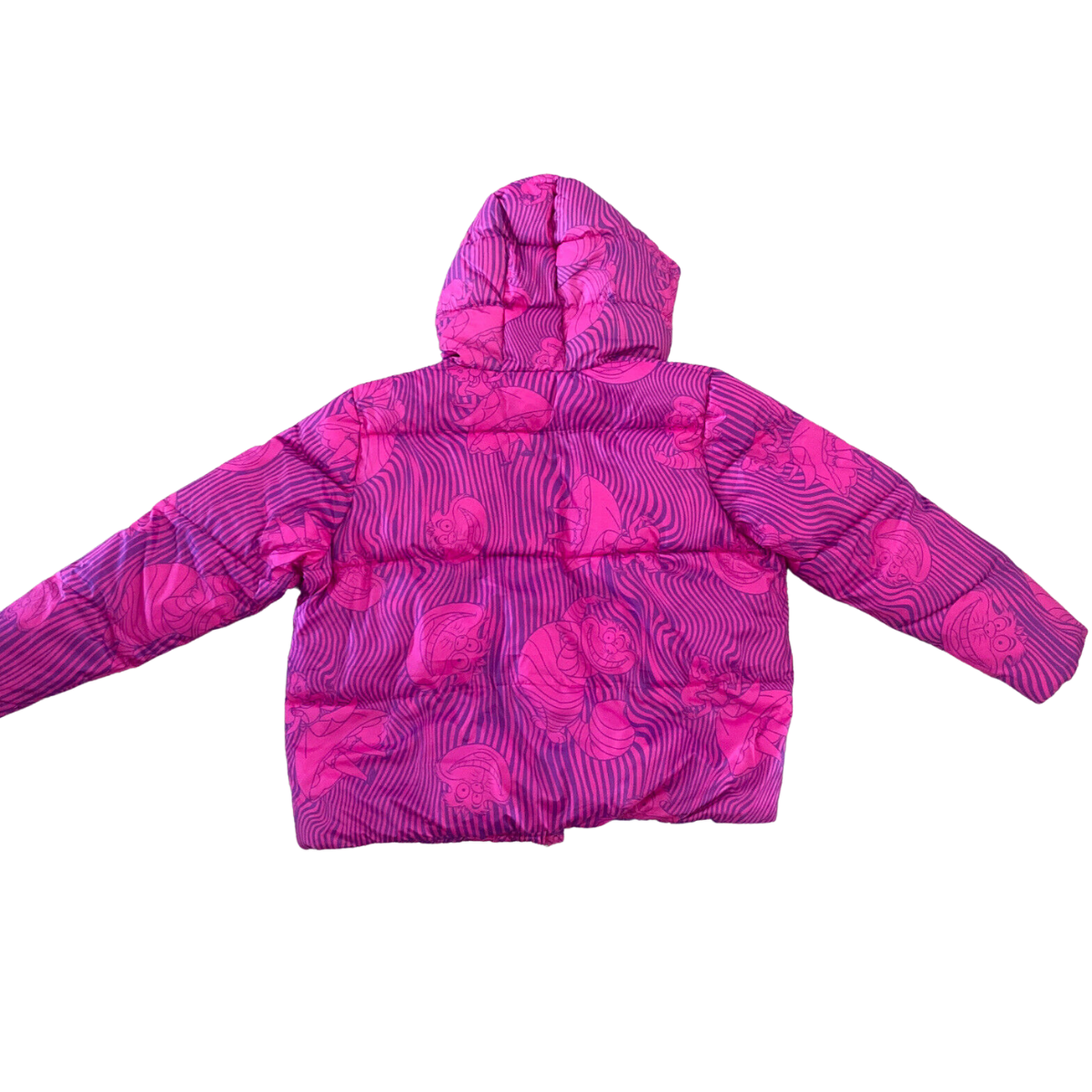 CASACA MUJER DISNEY FUCSIA ALICE IN WONDERLAND CHESIRE PUFFER ALICIA EN EL PAIS DE LAS MARAVILLAS - 2
