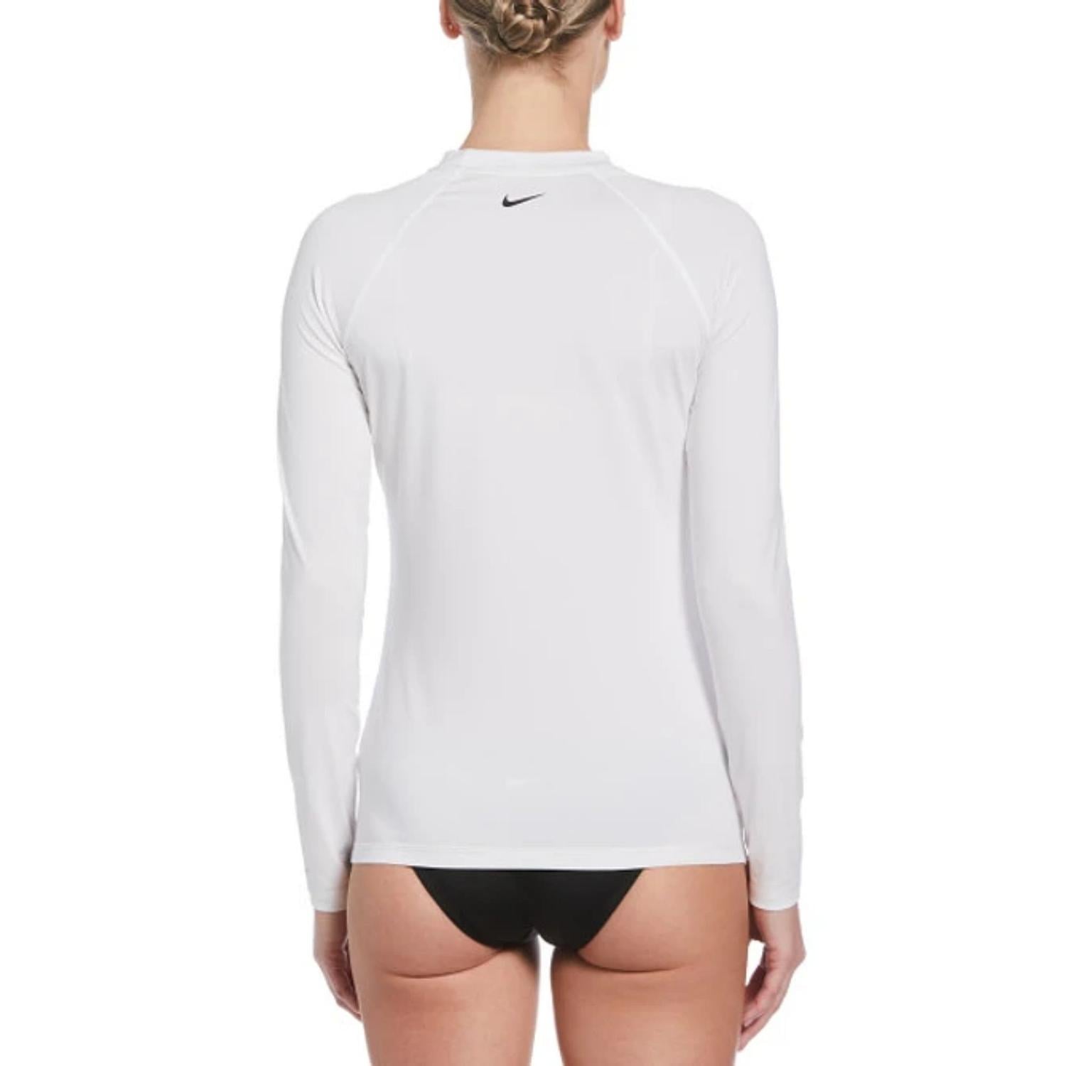 LICRA NIKE MUJER UPF 40+ MANGA LARGA - BLANCO - 2