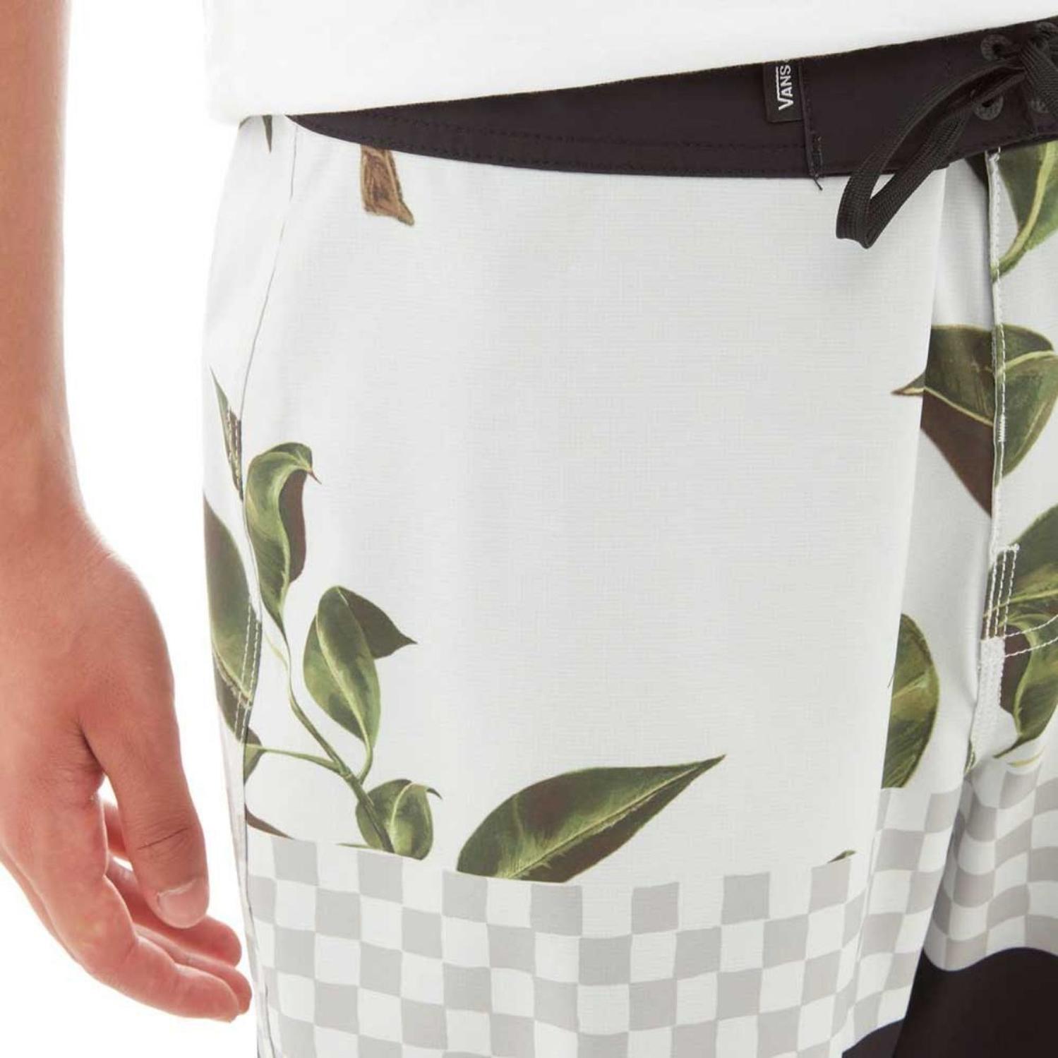 SHORT ROPA DE BAÑO HOMBRES VANS - FLORES VERDE - 4