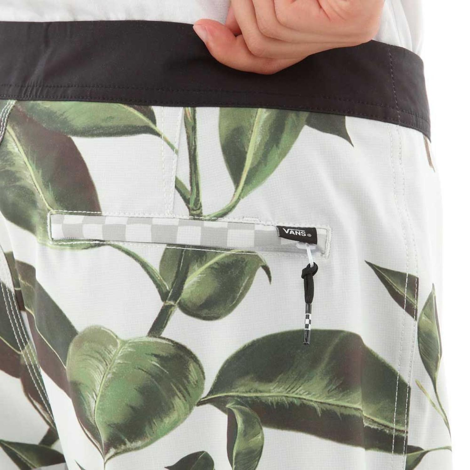 SHORT ROPA DE BAÑO HOMBRES VANS - FLORES VERDE - 5