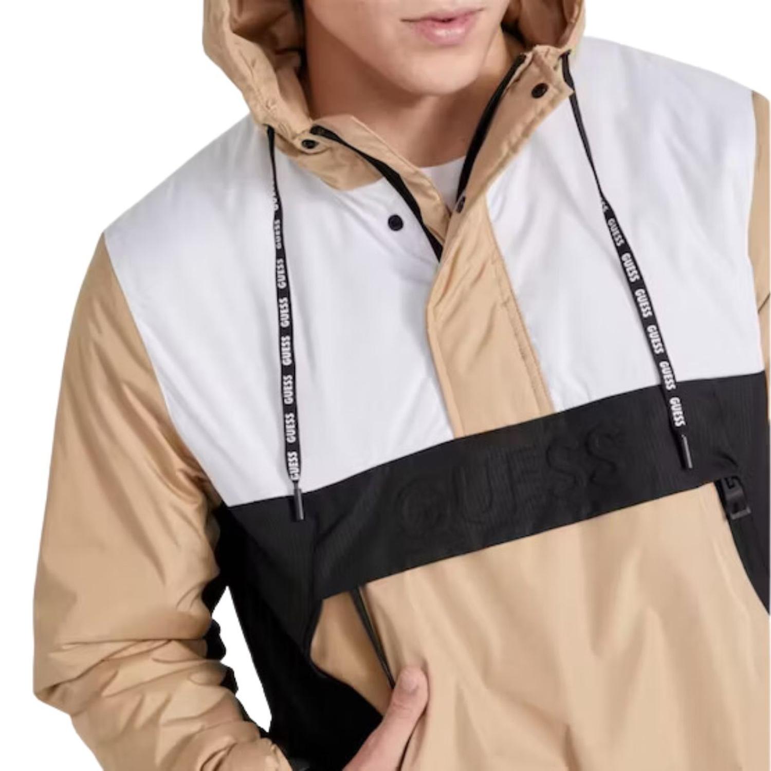 CASACA TIPO SUETER ACOLCHADA PARA HOMBRE GUESS REX COLORBLOCK - 4