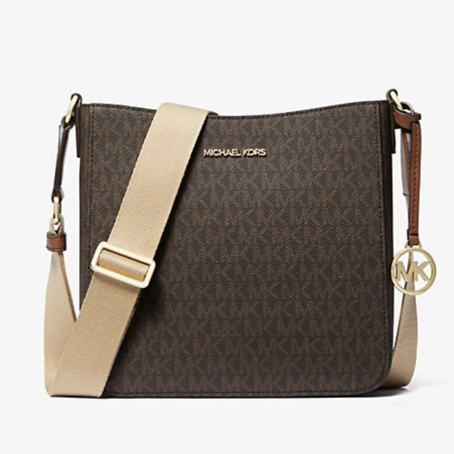 CARTERA CROSSBODY MICHAEL KORS JET SET TRAVEL LARGE LOGO MESSENGER - MARRON TAMAÑO TALLA ÚNICA - 1