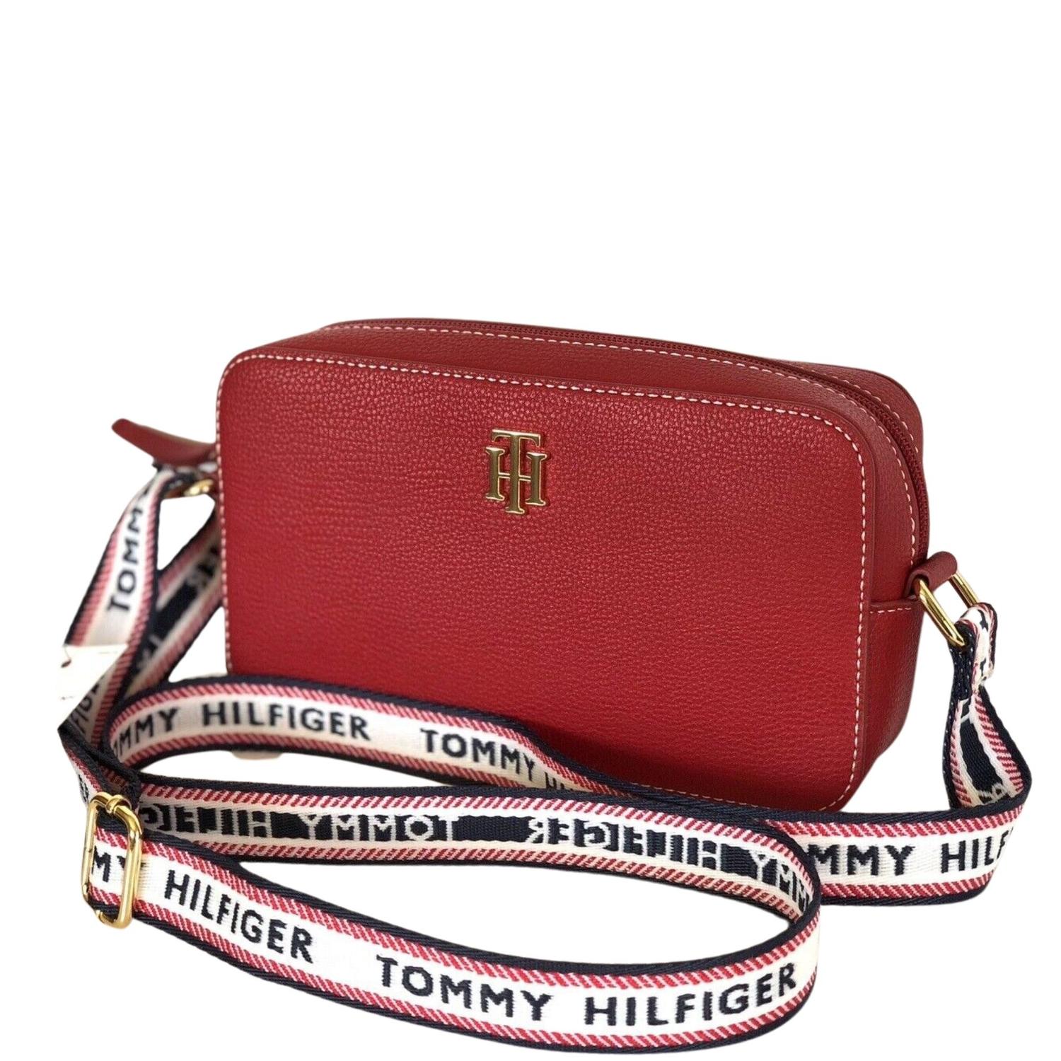 CROSSBODY CAMERA TOMMY HILFIGER LOGO STRIPE - ROJO - 2