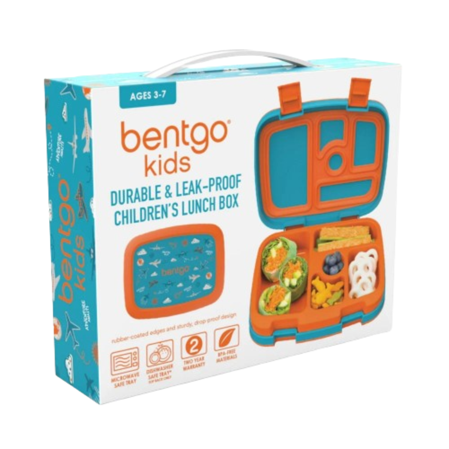 LONCHERA BENTGO BGKDPT PLN CELESTE KIDS LUNCH BOX AVIONES - 1