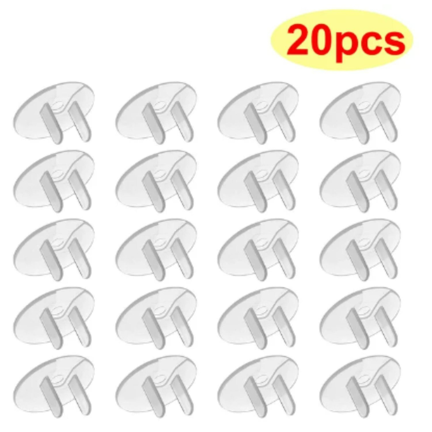 TAPA PARA TOMA CORRIENTE ANTIDESCARGAS ELÉCTRICAS - 20 PZS - 2