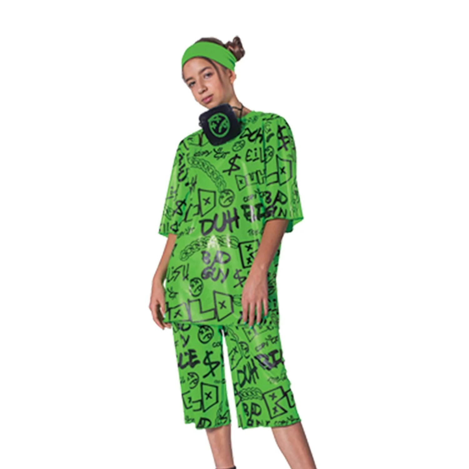 DISFRAZ DE BILLIE EILISH PARA ADOLESCENTES - VERDE - 1