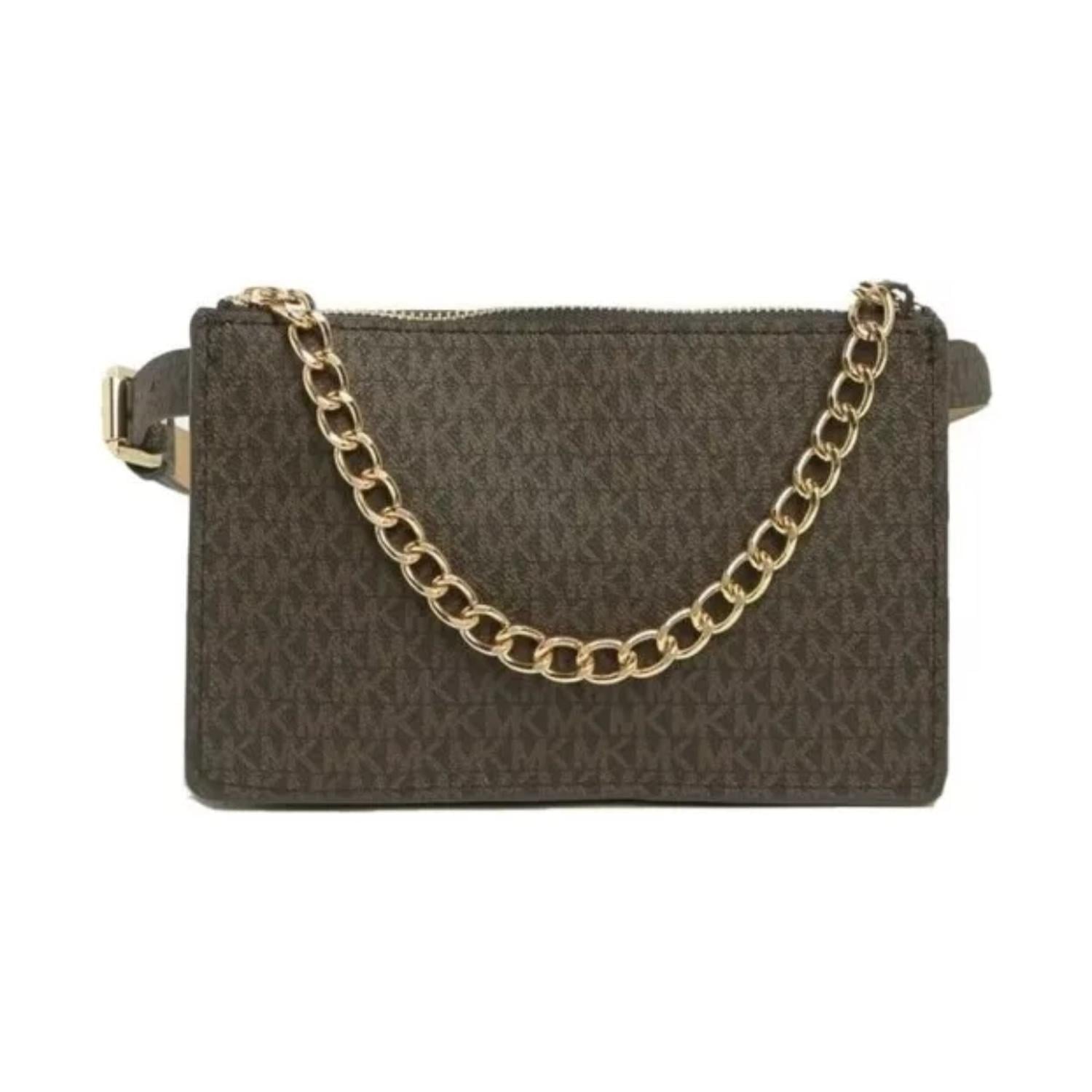 CORREA CARTERA TIPO RIÑONERA MICHAEL KORS - MARRON - 1