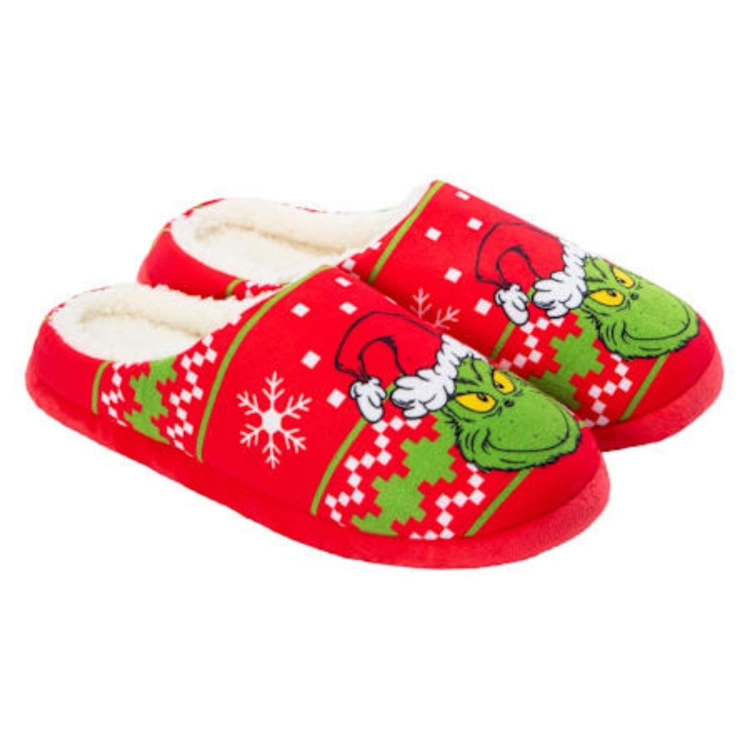 PANTUFLAS MUJER THE GRINCH VERDE 9160774 NAVIDEÑAS DR. SEUSS - 1