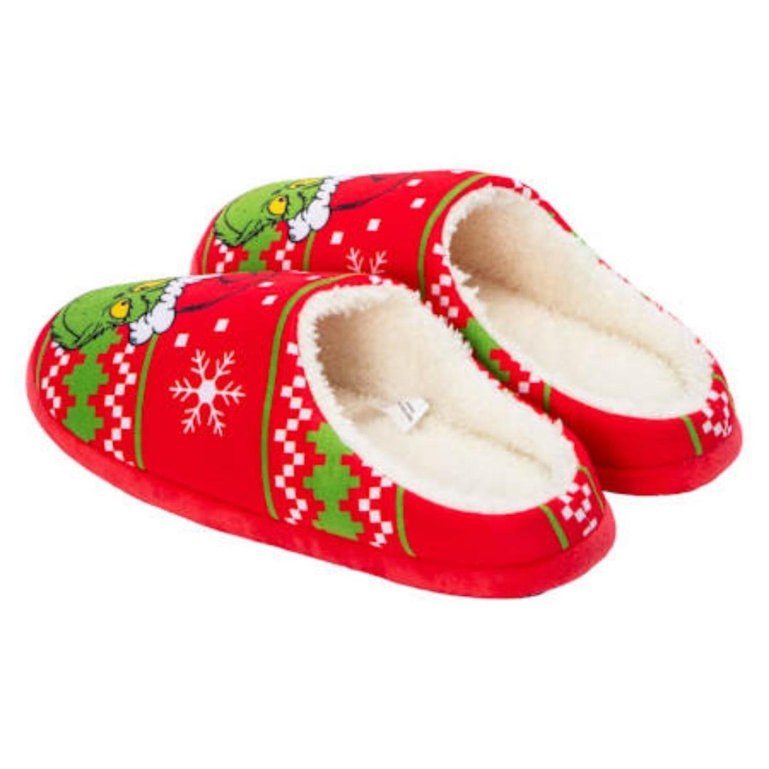PANTUFLAS MUJER THE GRINCH VERDE 9160774 NAVIDEÑAS DR. SEUSS - 2