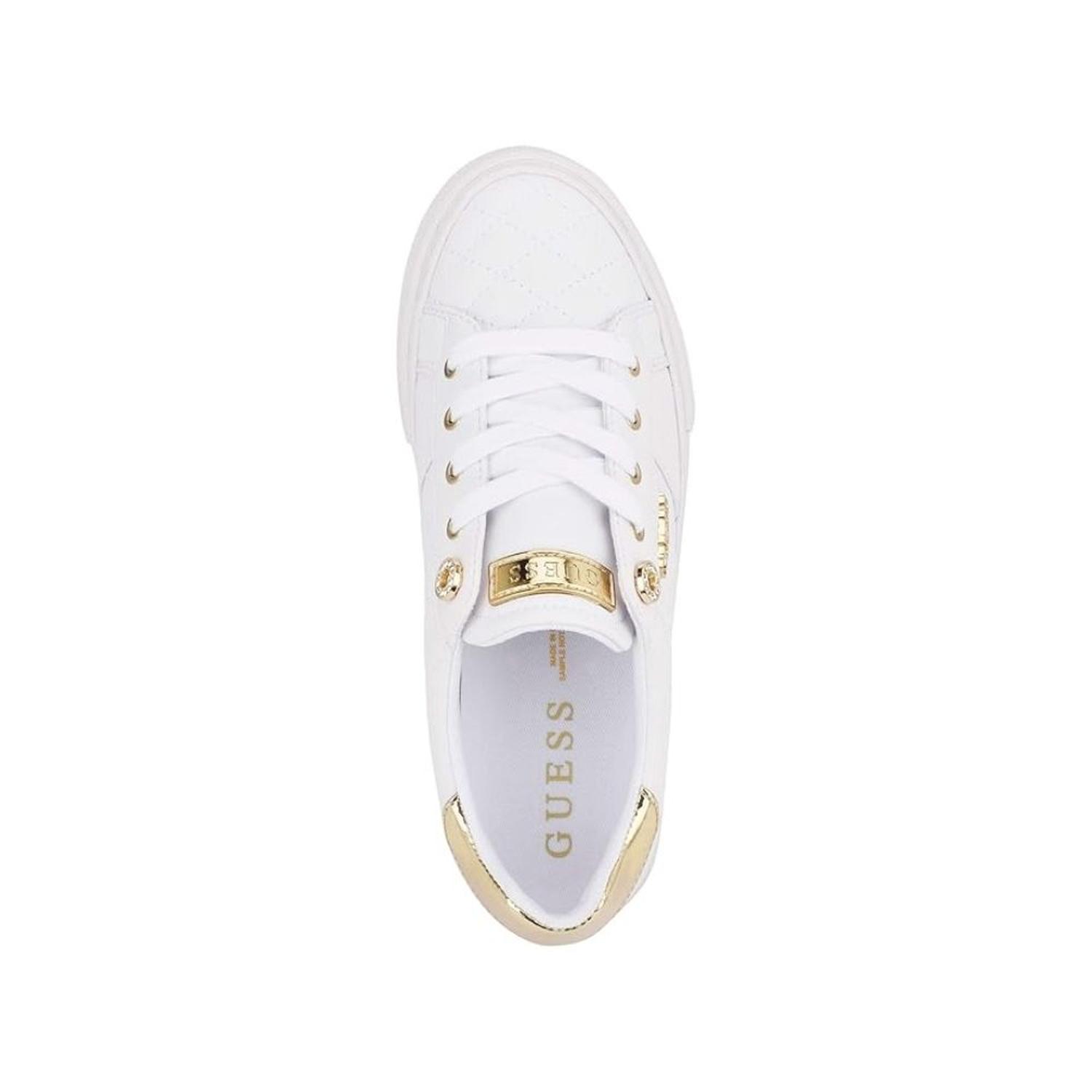 ZAPATILLA DE MUJER GUESS LOVEN - BLANCA - 5