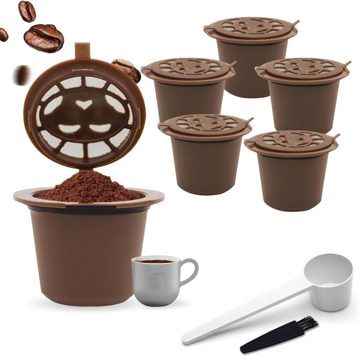 CAPSULAS DE CAFÉ REUTILIZABLES PARA NESPRESSO - 6 UNIDADES - 1