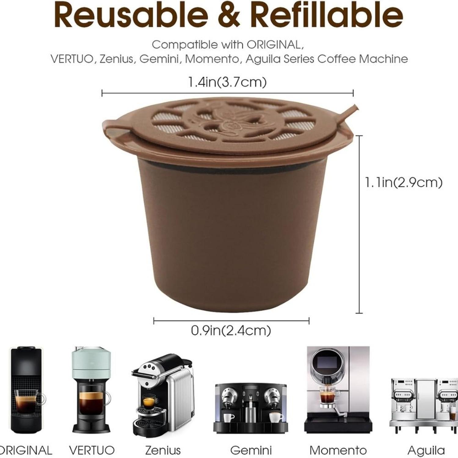 CAPSULAS DE CAFÉ REUTILIZABLES PARA NESPRESSO - 6 UNIDADES - 2