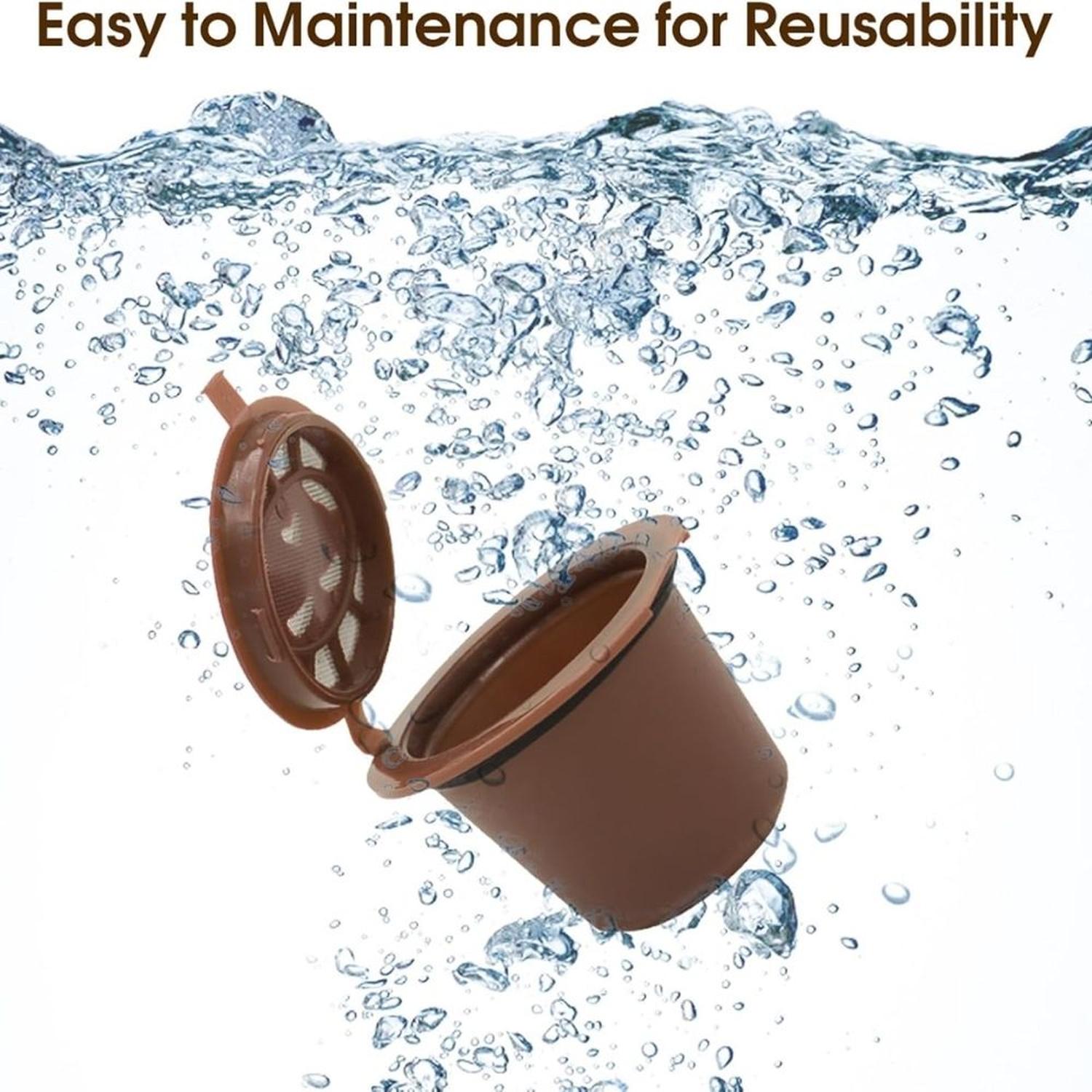 CAPSULAS DE CAFÉ REUTILIZABLES PARA NESPRESSO - 6 UNIDADES - 5