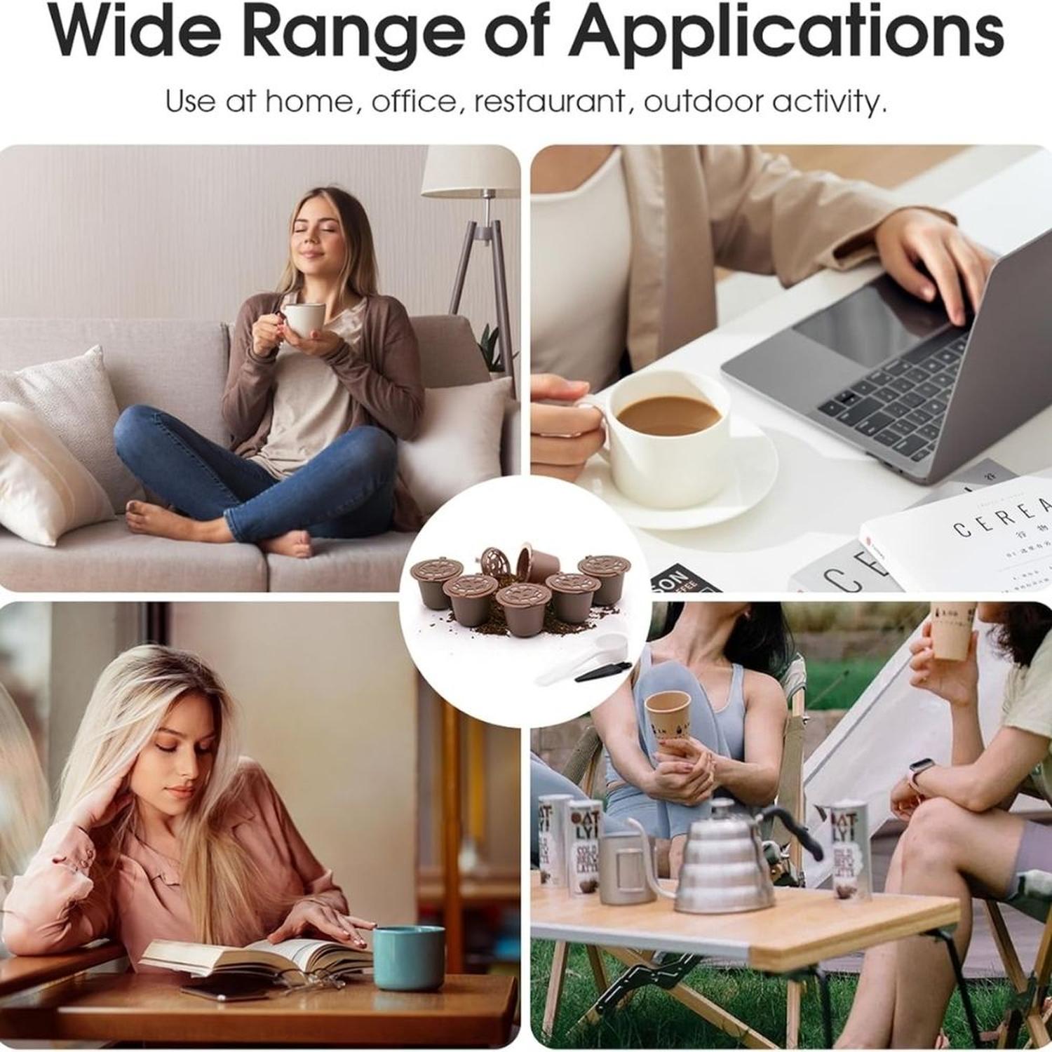 CAPSULAS DE CAFÉ REUTILIZABLES PARA NESPRESSO - 6 UNIDADES - 7