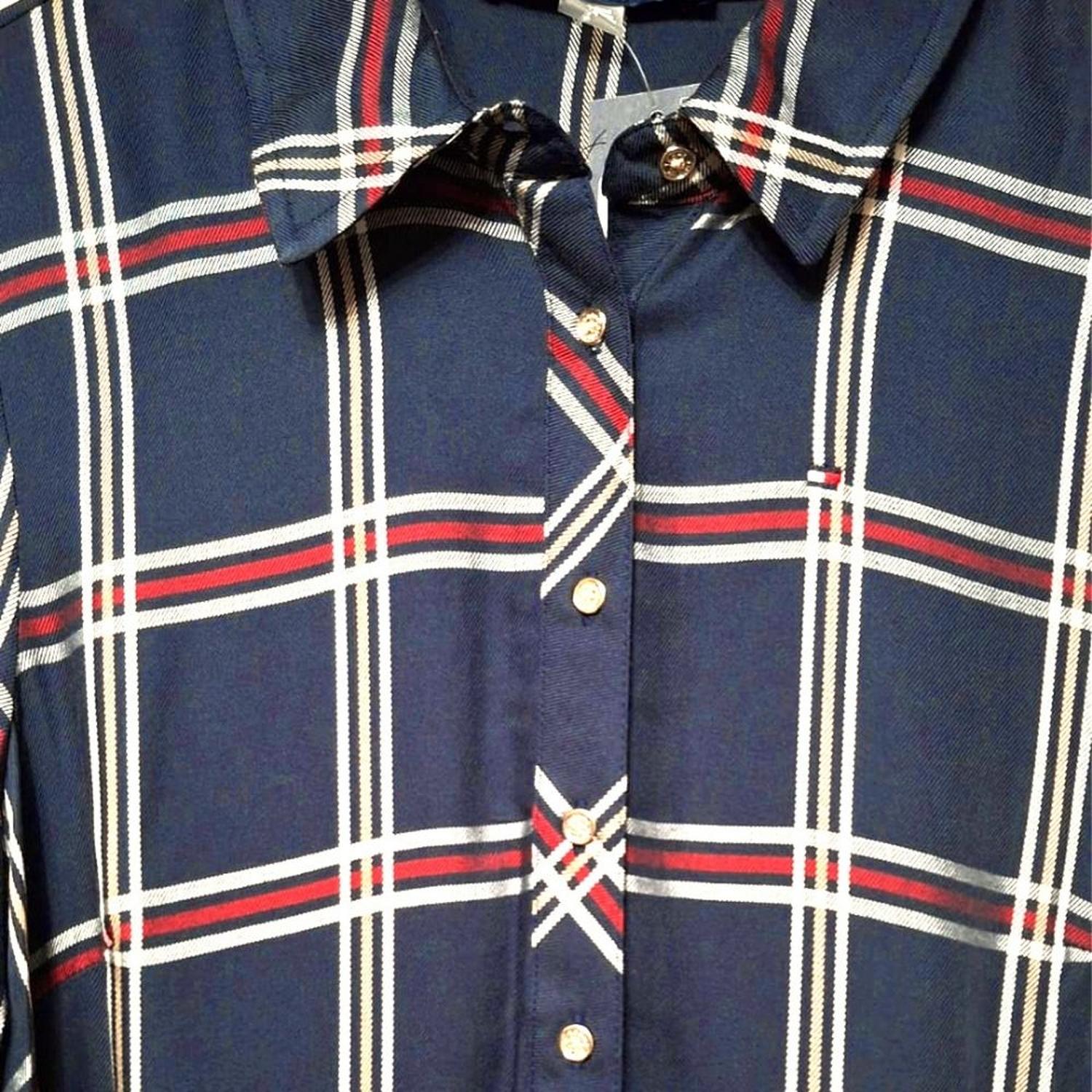 VESTIDO ALGODÓN MUJER TOMMY HILFIGER A4GN1324 AZUL - 2