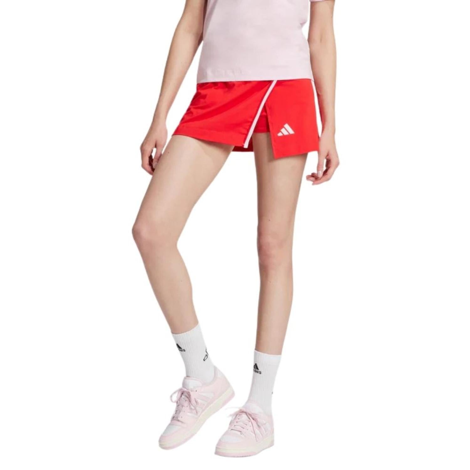 SHORT MUJER ADIDAS COLORPOP FALDA ESSENTIALS POP ROJO - 3