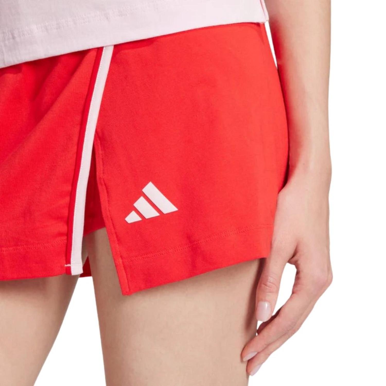 SHORT MUJER ADIDAS COLORPOP FALDA ESSENTIALS POP ROJO - 4