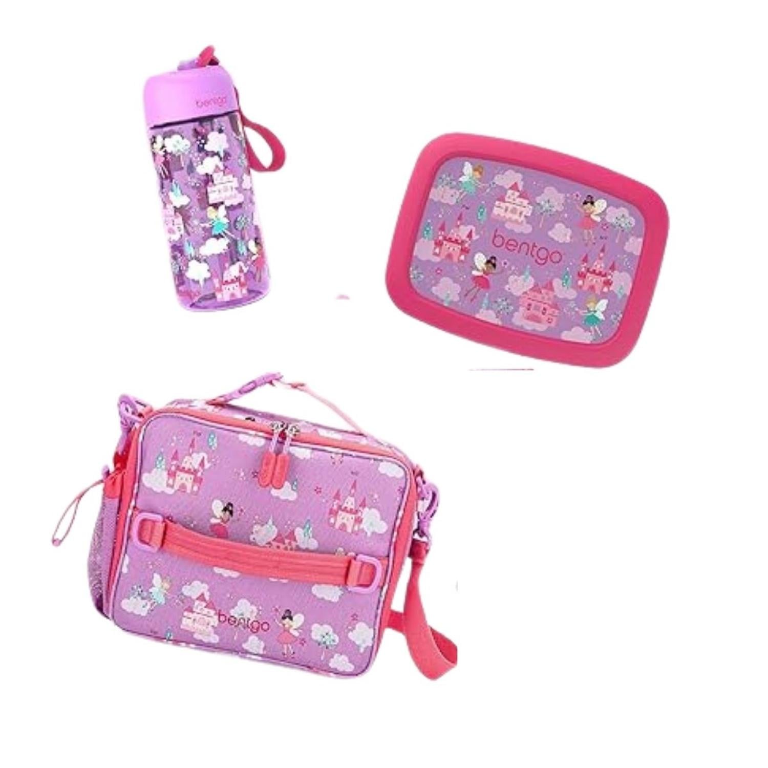 SET BENTGO HADITAS ROSADO LONCHERA PORTA LONCHERA Y TOMATODO - 1